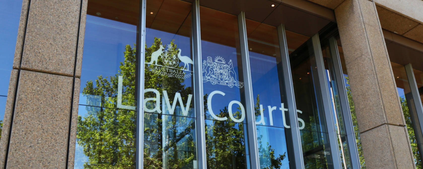 Front entrance of the Law Courts of WA building