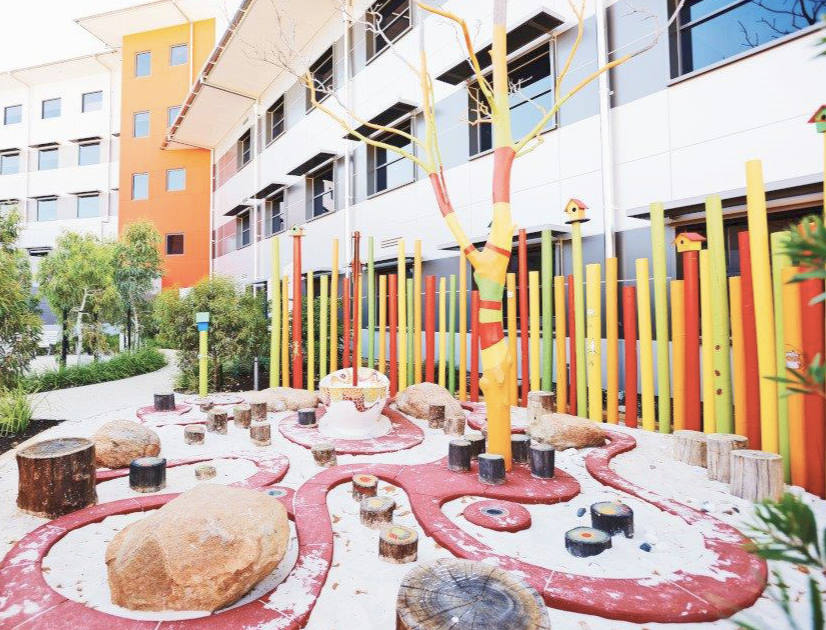An Aboriginal display garden at the Joondalup Health Campus